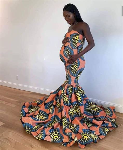 African Print Maternity Maxi Dressafrican Print Maternity Gown