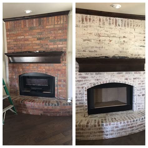 Before And After Plaster Smeared Fireplace German Smear Fixer Upper