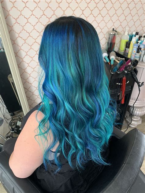 Blue Mermaid Hair Blue Mermaid Hair Mermaid Hair Hair Stylies