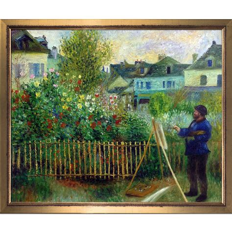 La Pastiche Monet Painting In His Garden At Argenteuil 1873 By Pierre