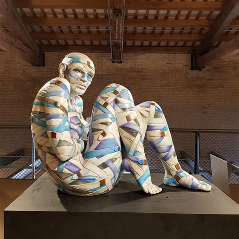 Expressive Figurative Sculptures Gorgeously Covered By Colorful