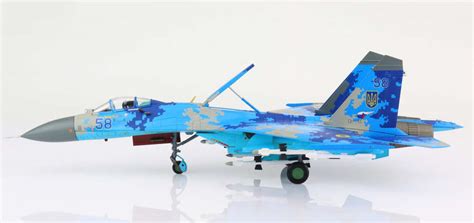 Su 27 Flanker B Blue 58 Ukrainian Air Force Warbirdmodelle