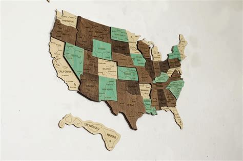 Wooden Map Usa Wood Map Usa Push Pin Us Map D Usa Map Wooden Etsy Canada