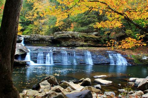 Lower Potter Falls In Obed National Scenic River In Eastern Tennessee