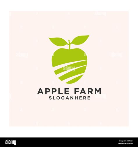 Apple Farm Logo Design Vector Stock Vector Image And Art Alamy