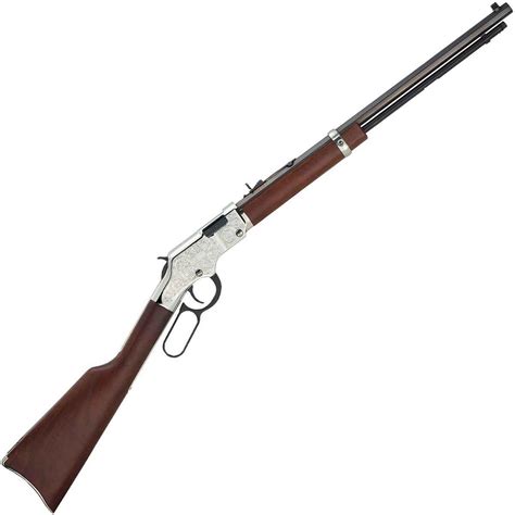 Henry Silver Eagle Nickel Plated Lever Action Rifle 22 Long Rifle