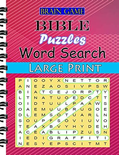 Bible Puzzles Large Print Word Search Hours Of Brain Boosting