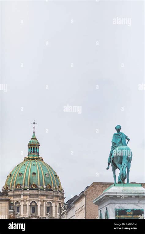 Denmark Copenhagen Equestrian Statue Of Frederick V With Frederiks