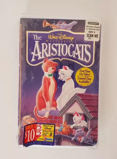 THE ARISTOCATS WALT Disneys Masterpiece Collection VHS Brand New Sealed