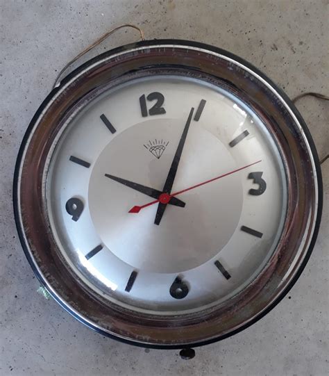 Vintage Electric Wall Clock Furniture And Home Living Home Decor