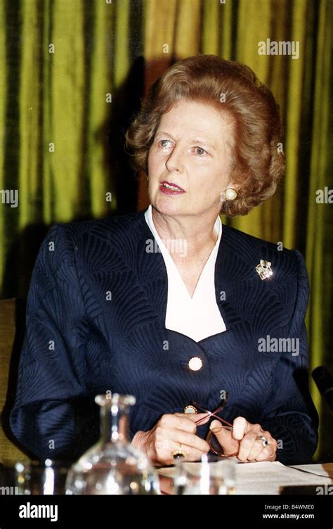 Margaret Thatcher Prime Minister And Leader Of Conservative Party 1990