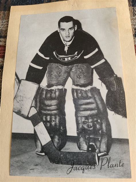 1944 1963 Beehive Group 2 Jacques Plante Photo Montreal Canadiens Nhl