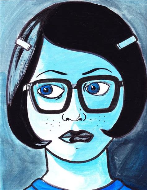 Enid Coleslaw Ghost World Acrylic Painting 9 X 12 Etsy Ghost World