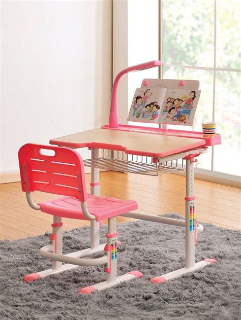 Height adjustable study desk table chair set for kids children drawing writting. Kids Desk Chair Height Adjustable Children Study Desk ...