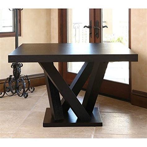 Abbyson Living Essex Wood Square Dining Table In Espresso Dining