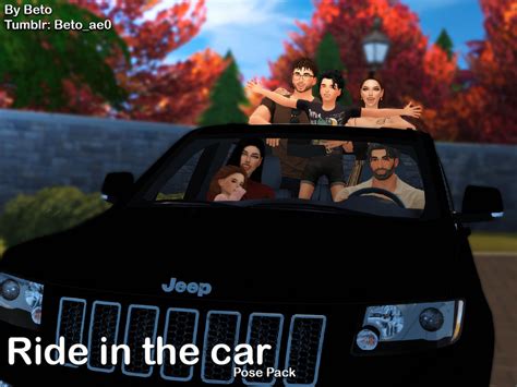 The Sims Resource Ride In The Car Pose Pack
