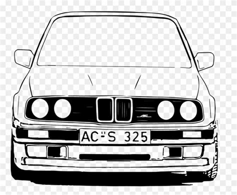Bmw Car Clipart Black And White Car Collection