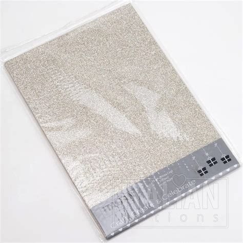 250 Gsm A4 Oyster Glitter Card 10 Pack Italian Options