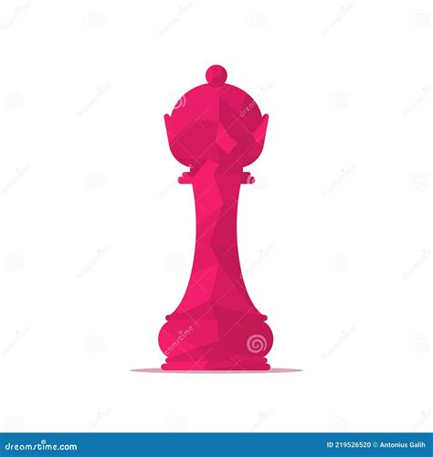 Vector Illustration Of Chess Queen Pieces Icon Chess Queen Pieces In