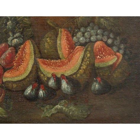 17th Century Still Life With Melons Painting Oil On Canvas For Sale At