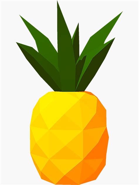 Clipart Pineapple Sticker Sticker For Sale By Doodlesshop96 Redbubble