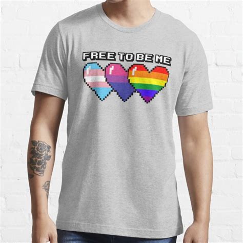 Free To Be Me T Shirt For Sale By Jasonlloyd Redbubble Pride T