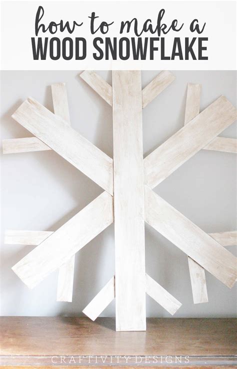 This handy guy built new wooden ones and we're all happy. How to Make a Wood Snowflake - Craftivity Designs