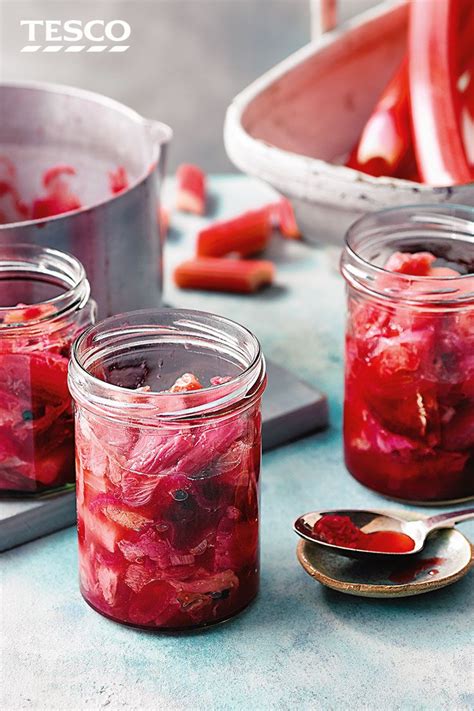 Rhubarb And Red Onion Relish Relish Recipes Tesco Real Food