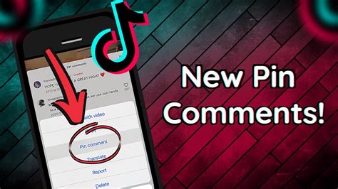 How To Pin Comments On Your Tiktok Videos New Tiktok Feature Youtube