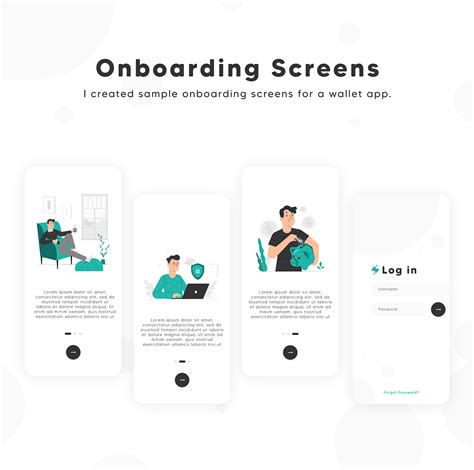 Onboarding Screens For A Wallet App Behance