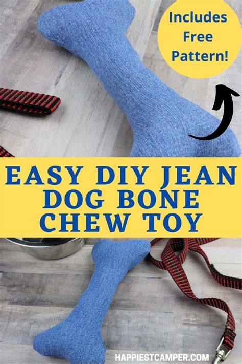 Easy Diy Dog Chew Toy Sew A Jean Dog Bone With Pattern