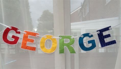Name Banner Name Banners George Names Embroidery Needlepoint