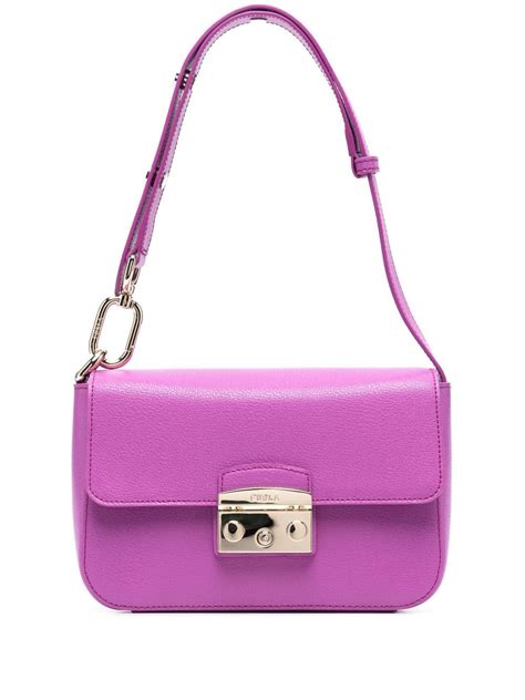 Furla Metropolis Small Shoulder Bag In Purple Modesens