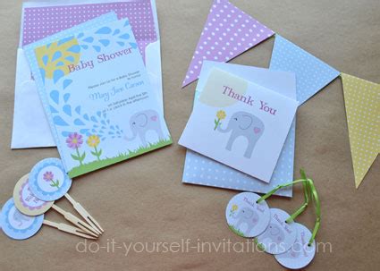 We have templates for creating birthday, baby shower, and party invitations. Printable Elephant Baby Shower Invitations Templates