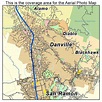 Aerial Photography Map of Danville, CA California