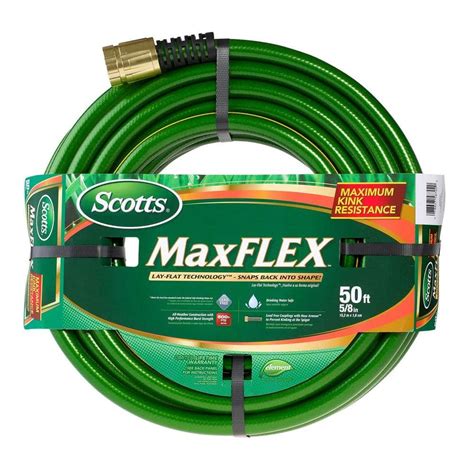 Scotts Maxflex 58 In Dia X 50 Ft Garden Hose Smf58050cc The Home Depot
