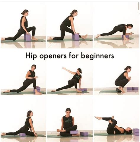 Hip Openers For Beginners Yoga Blocks Exercises Yoga Inspiration