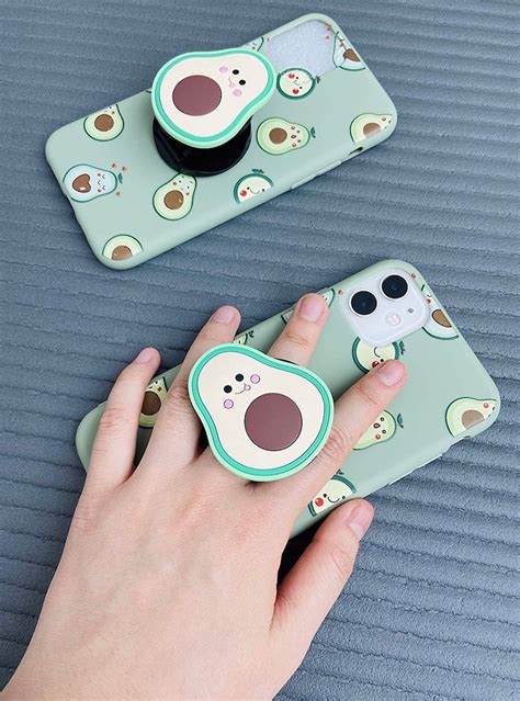 Cute 3d Avocado Phone Case With Pop Holder For Iphone Etsy