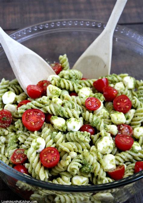 pesto pasta salad love     kitchen