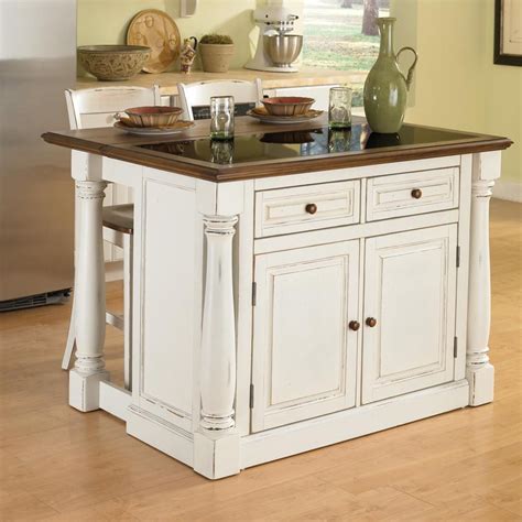 The island is white countertop with gray cabinets my living room and the rest of the flow in the house is natural almond walls with white trim. Shop Home Styles 48-in L x 40.5-in W x 36-in H Distressed ...