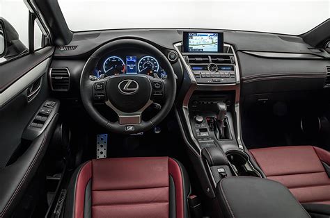 (on f sport trims, lexus restricts upholstery choices to nuluxe, a synthetic material so rich and supple we thought we'd been sitting on leather the whole lexus engineers must have held meetings in a sauna, because the interior details are appropriately sweated. 2015 Lexus NX200t F Sport interior | Lexus rx 350, Lexus ...
