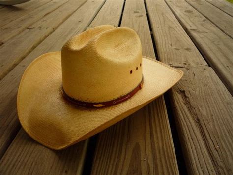 Vintage Stetson Stallion Cowboy Straw Hat American Classic Etsy