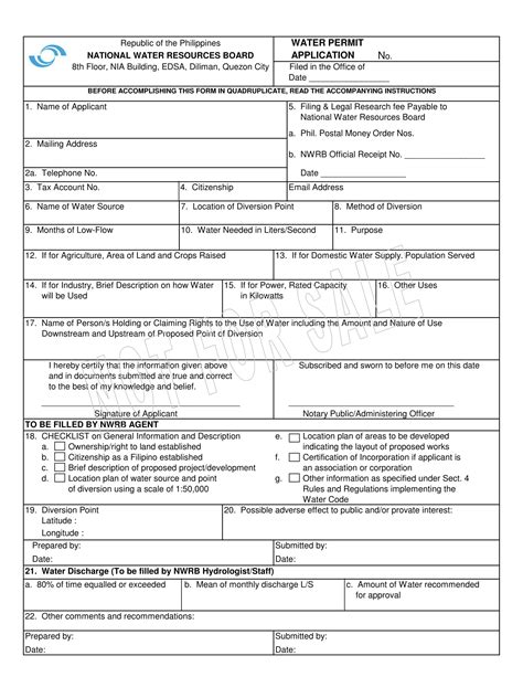 Online Permit Application Form 2022