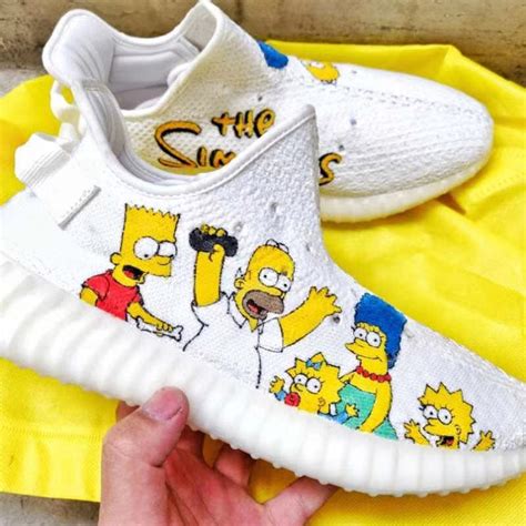 The Simpsons Yeezy 350 Boost Etsy