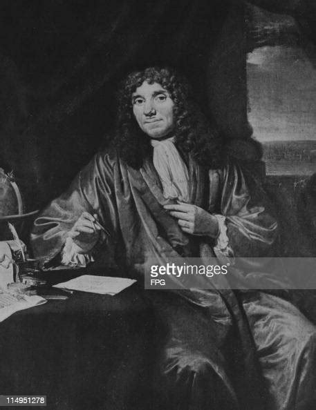 Dutch Pioneer Of Microbiology Antonie Van Leeuwenhoek Circa 1680