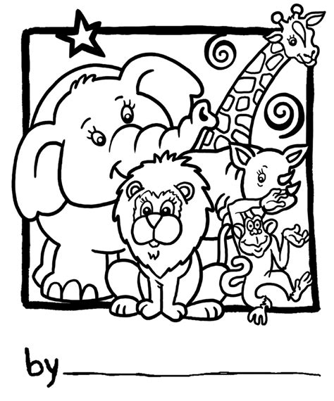 Zoo Animals Printable Coloring Pages