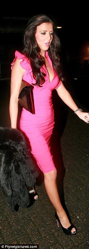 The Only Way Is Essex Lucy Mecklenburgh Spills Out Of Neon Pink Dress