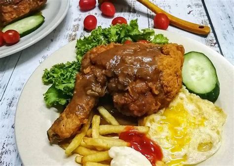 The bounty of veggies, the juicy meat, and the heavenly sauce all come together for a fantastic flavor. Resipi Chicken Chop Mudah oleh Julia ALeen Aireish - Cookpad