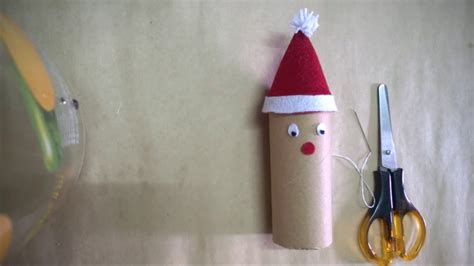 Diy Easy Make Santa Claus Using Recycled Toilet Paper Rolls Youtube