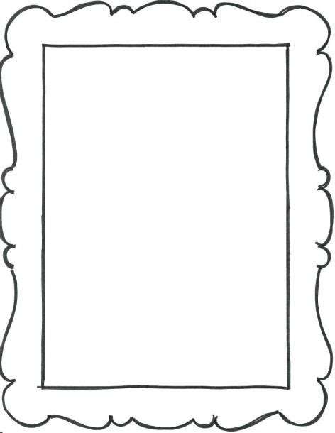 Printable Picture Frames Picture Frame Template Paper Picture Frames